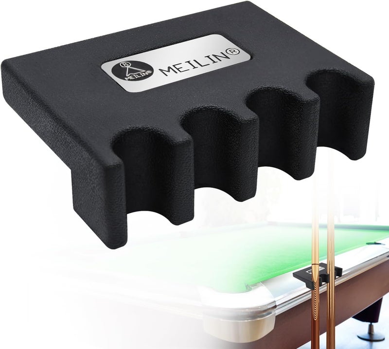 LFSEMINI Pool Cue Holder, 4-Cue Portable Pool Stick Holder for Table, Weighted & Durable Billiard Cue Holder, Mini Stick Holder for Pool Cues, Pool Cue Holder Claw - Image 1